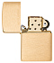 Зажигалка ZIPPO с покрытием Brushed Brass, латунь/сталь, золотистая, матовая, 38x13x57 мм - Фото 4