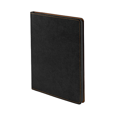 Ежедневник недатированный EMBER, черный, формат А5, блок в линейку (Чёрный)