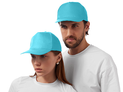 Бейсболка Poly (Лазурный)