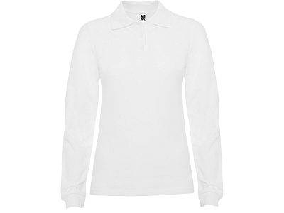 Рубашка поло Estrella женская с длинным рукавом (Белый)