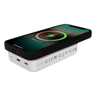 Беспроводной магнитный ПЗУ Solove W12 Pro 20W, бежевый