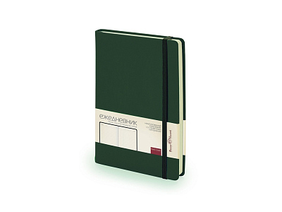 Ежедневник недатированный А5 Megapolis Velvet (Темно-зеленый)