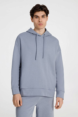 Худи унисекс H2, синее (Серый)