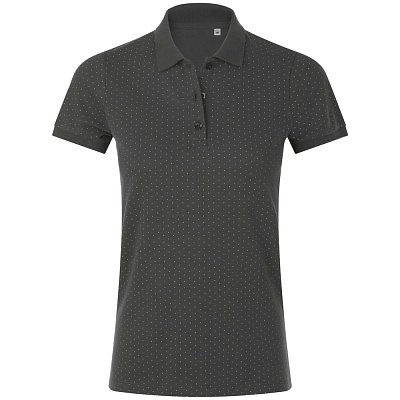 Рубашка поло женская Brandy Women, белая с темно-синим (Серый)