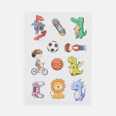 Стикерпак UV-DTF Thematic для мальчиков