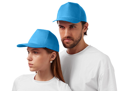 Бейсболка Poly (Голубой)