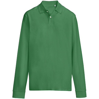 Рубашка поло унисекс с длинным рукавом Pacific LSL, ярко-зеленая (Зеленый)