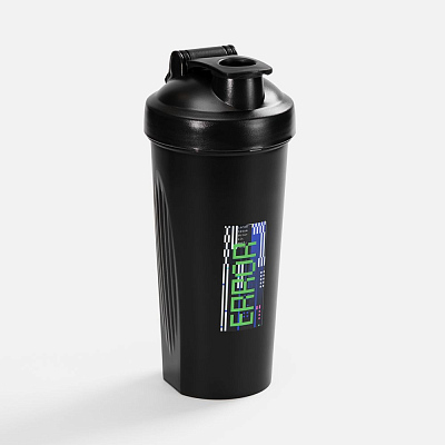 Спортивный шейкер Shake It Easy, черный