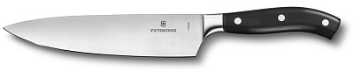 Нож шеф-повара VICTORINOX Grand Maître, кованый, 20 см, чёрный (Черный)