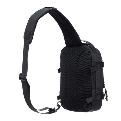 Рюкзак на одно плечо TORBER Xtreme, оранжевый/чёрный, 20 х 8 х 31 см, 5л