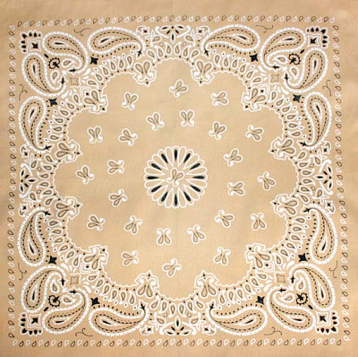 Бандана Огурцы классические ВАРИАНТ 1 (Песочный)