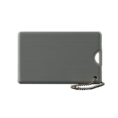 Карточка 07 Визитка металл мини, Серебро матовое, 4Гб