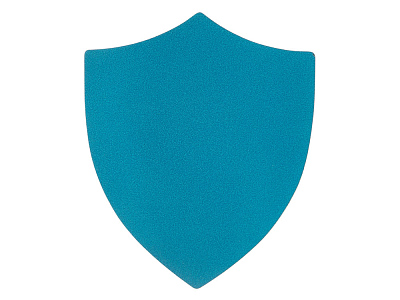 Патч Щит, nubuk (Голубой)