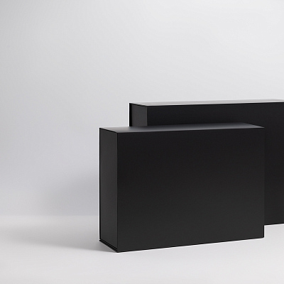 Подарочная коробка-трансформер большая, черная