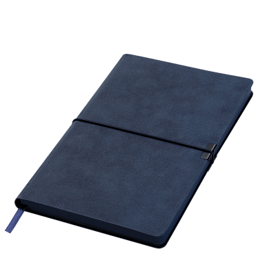 Ежедневник In Velour недатированный, синий (Синий, серый, бежевый)
