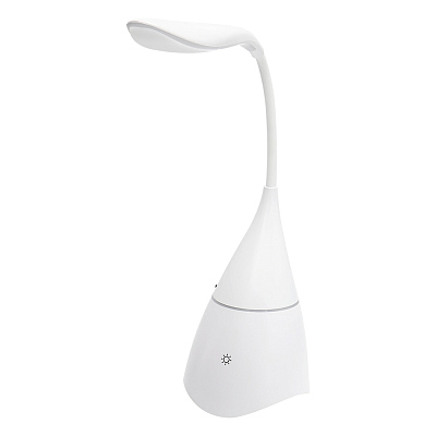 Настольная лампа с колонкой Swanny, белая (Белый)