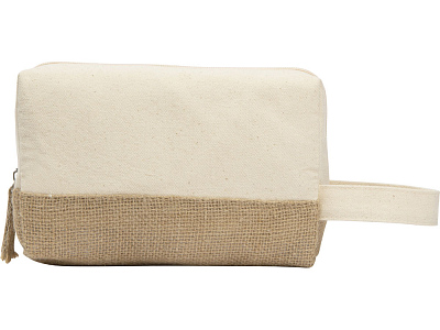Косметичка Jute с ручкой из хлопка и джута