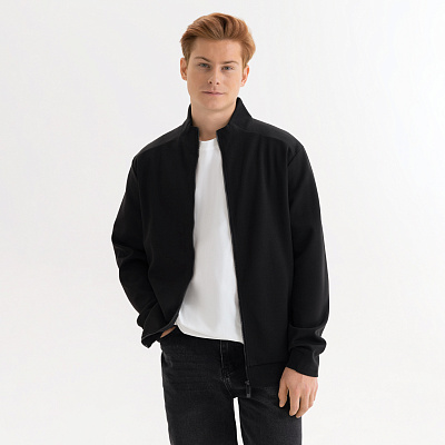 Толстовка на молнии Астин (Astin) черная, размер S/M (Чёрный)