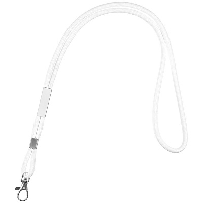 Шнурок для бейджа Tube Metal  (Белый)