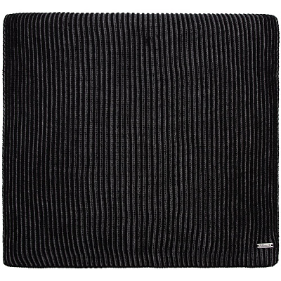 Шарф Nobilis, черный с серым меланжем (Серый)