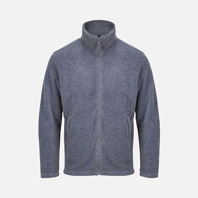 Куртка флисовая унисекс Nitro, белая (Серый меланж)