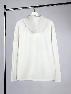 Куртка с капюшоном унисекс Begi, молочно-белая