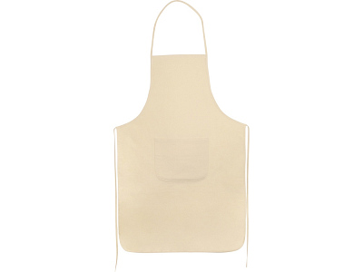 Хлопковый фартук с карманом Bakery (Бежевый)