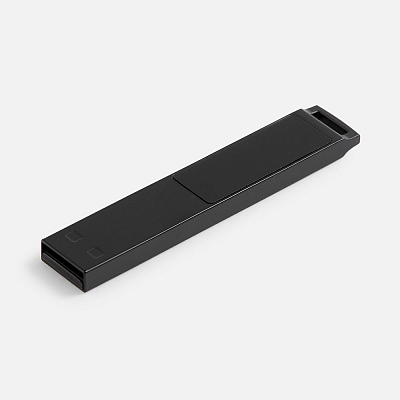 Флешка markBright Black с зеленой подсветкой, 32 Гб
