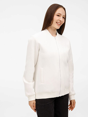 Бомбер унисекс Estado, молочно-белый