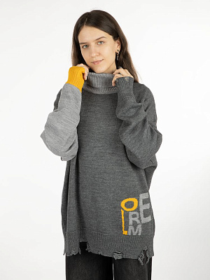 Свитер оверсайз Tricksy Net Grunge на заказ полушерсть