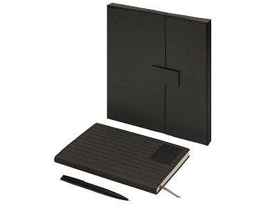 Подарочный набор Bradbury &Co с блокнотом А5 и ручкой (Чёрный) Подарочный набор Bradbury &Co с блокнотом А5 и ручкой (Чёрный)