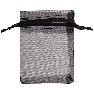 Мешочек подарочный Gauze, черный (Чёрный)