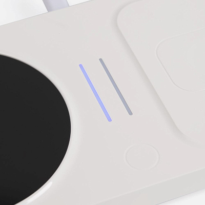 Беспроводное зарядное устройство с подогревом кружки Hot Task, белое