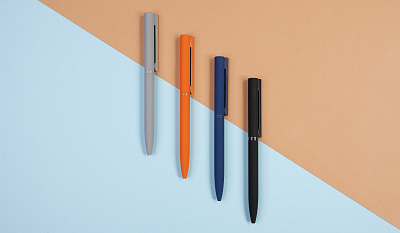 Ручка шариковая "Sirius", покрытие soft touch, серый