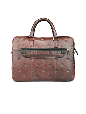 Сумка Mano "Don Leon", натуральная кожа в коричневом цвете, 41 х 29,5 х 8,5 см