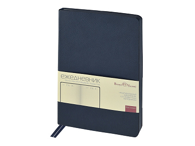 Ежедневник недатированный А5 Megapolis Nappa Flex (Синий нэйви)