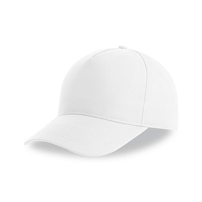 Бейсболка RECY FIVE, 5 клиньев, застежка-липучка (Белый)