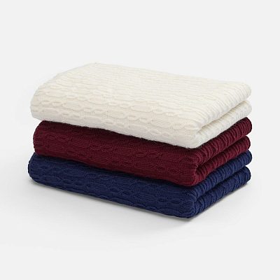 Плед Knitline, темно-красный (бордовый)