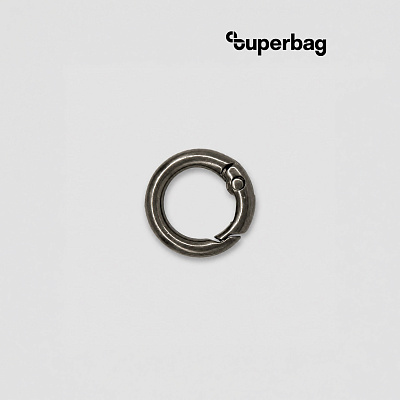 Карабин-кольцо Ring для обвеса, d=2см (чёрный никель) (Чёрный никель)