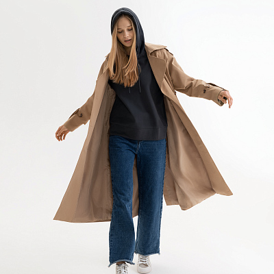 Худи с капюшоном, унисекс Алекс (Alex) антрацит, размер M