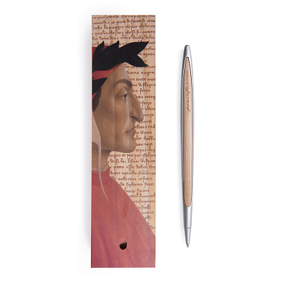 Шариковая ручка CAMBIANO DANTE EXCLUSIVE (Бордовый; серебряный)