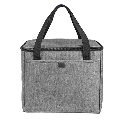 Термосумка "KEEP", 27 x 24. x 20 см, полиэстер 300D, PEVA  (Серый меланж)