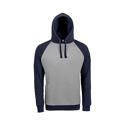 Толстовка унисекс SEATTLE 280 (Серый, темно-синий)