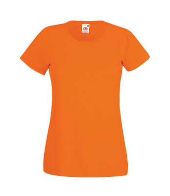 Футболки FOTL Lady-Fit Valueweight T (Оранж)