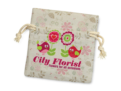 Мешочек подарочный малый с возможностью полноцветной печати (Натуральнй)