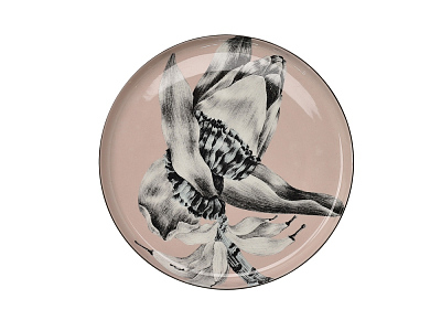 Тарелка PLATE 2 BAN (Бежевый/голубой)