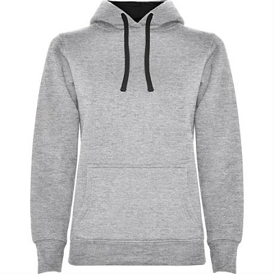 Толстовка URBAN WOMAN женская, СЕРЫЙ/ЧЕРНЫЙ 2XL (Серый/черный)