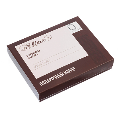 Набор S.Quire фляга 0,18 л, 2 стопки, воронка, сталь, искусственная кожа, серый