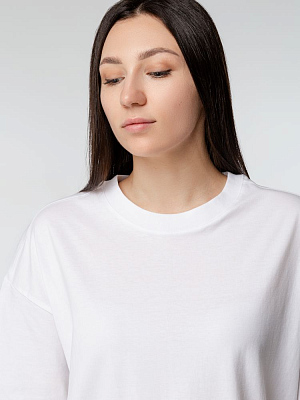 Футболка оверсайз женская Boxy Women, бежевая (льняная)