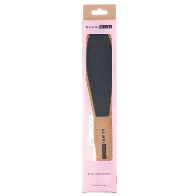 Терка Dewal Beauty педикюрная c кокосовой ручкой, 23 см